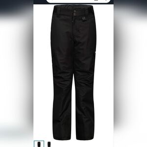 Kids Black Cargo SnowPants
